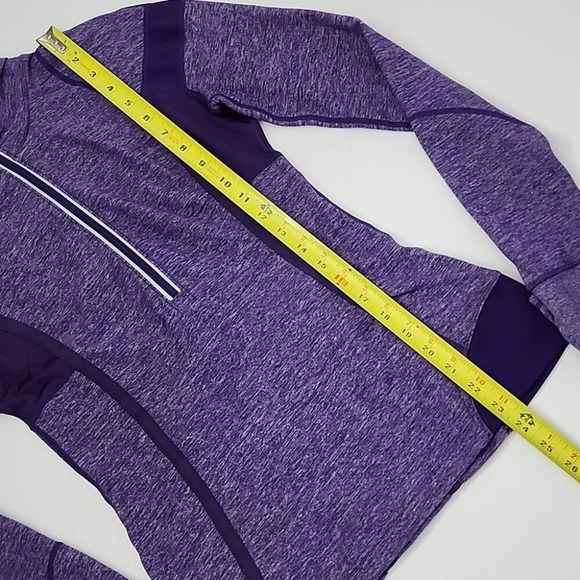 Lululemon Run Inspire Pullover 1/2 Zip Heather Lolo Purple Long Sleeves Size 6 - Picture 14 of 14